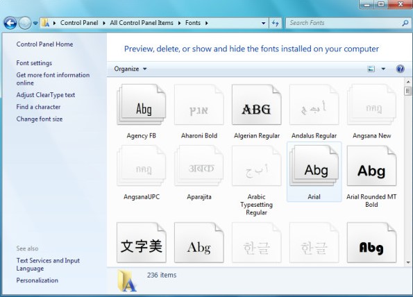 How to Change Windows 7 Font